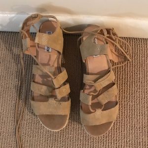 Steve Madden tie up wedges